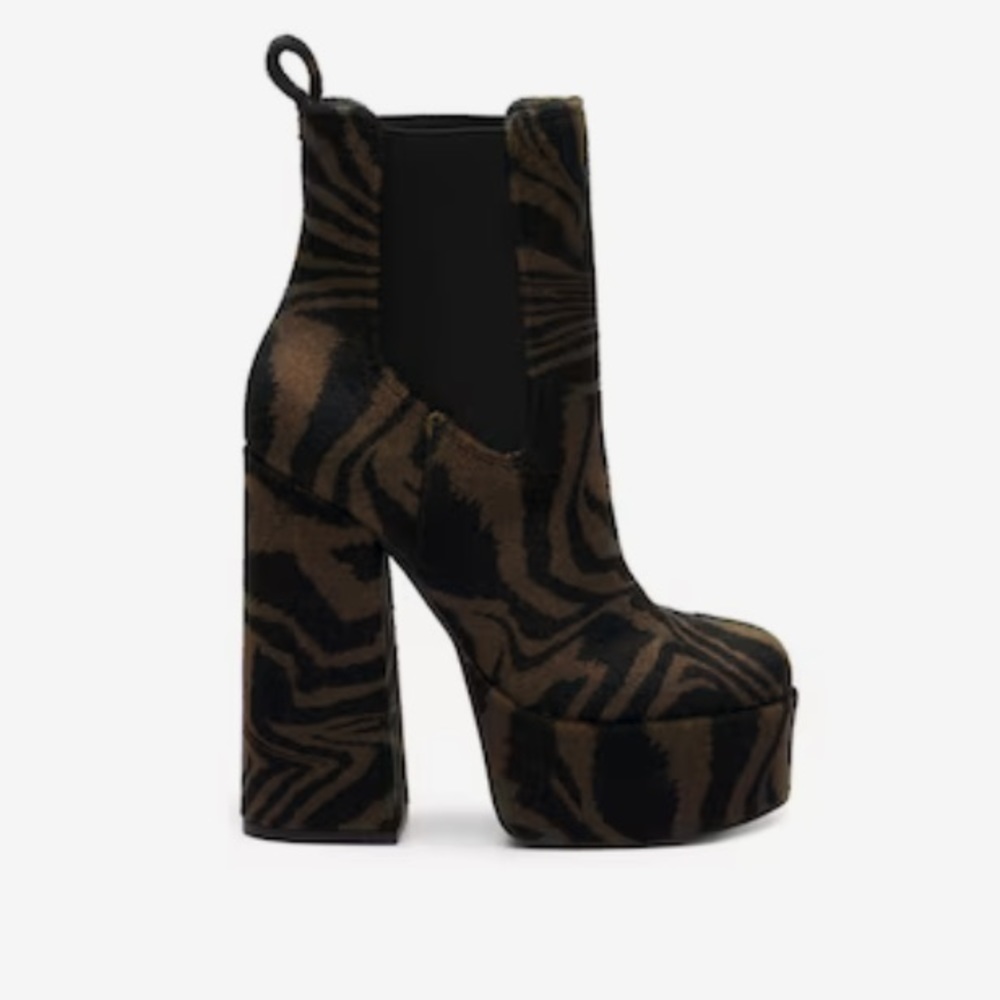 Jessica Simpson Zebra Print Ankle Boots